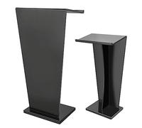 DUANHOZ Podium Modern MDF Podium Stand Portable Church Pulpit Floor Standing Presentation Lectern Table Reception Desk for Classroom Office Restaurant 55 * 35 * 110CM Pulpit Offi