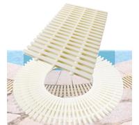 DUANHOZ Pool Overflow Drain Cover - Efficient Plastic Trench Grate for Water Flow ment, Splicing Channel Grate (100x30x2.4cm) - Ideal for Swimming Pools