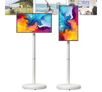 DUANHOZ Portable Smart TV with Touch Screen, Built-in Battery, Android OS, Rolling Stand for Home and Travel Entertainment