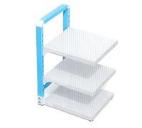 DUANHOZ Pots and Pans Organizer,Pot Lid Holder Organizer,Height Adjustable Pot Organizer Rack for Kitchen Under Cabinet Storage & Organization,3 Layer