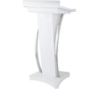 DUANHOZ Professional Wooden Podium Stand, Portable and Mobile Lectern for School, Wedding Speeches, Office Conferences, and Lectures