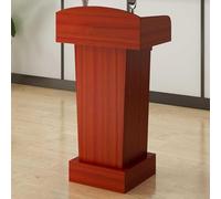 DUANHOZ Reception Desk Podium Stand For Classroom - Small Cash Register Stand With Wooden Base - Ideal Hostess Lectern Church Tall Table Stand, For Checkout Events Office Retail