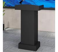 DUANHOZ Reception Desk Podium Stand For Classroom - Small Cash Register Stand With Wooden Base - Ideal Hostess Lectern Church Tall Table Stand, For Checkout Events Office Retail
