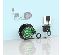 DUANHOZ Red and Green 2 in 1 Traffic Light, Plug and Play LED Signal Light with Controller, PC Housing Waterproof IP54 Traffic Light, Industrial LED Traffic Stop Lights(110V,125m