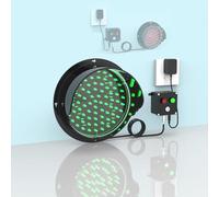 DUANHOZ Red and Green 2 in 1 Traffic Light, Plug and Play LED Signal Light with Controller, PC Housing Waterproof IP54 Traffic Light, Industrial LED Traffic Stop Lights(110V,200m