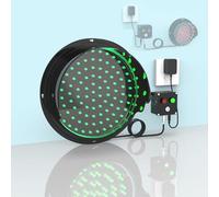 DUANHOZ Red and Green 2 in 1 Traffic Light, Plug and Play LED Signal Light with Controller, PC Housing Waterproof IP54 Traffic Light, Industrial LED Traffic Stop Lights(240V,300m