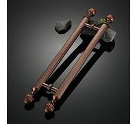 DUANHOZ Stainless Steel Pull Handle, European Style Interior Exterior Doors Handles, H-Shaped Antique Resistance Rust Door Pulls for Restaurant, Hotel, Mall (Color : Gold, Size :