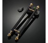 DUANHOZ Stainless Steel Pull Handle, European Style Interior Exterior Doors Handles, H-Shaped Antique Resistance Rust Door Pulls for Restaurant, Hotel, Mall (Color : Gold, Size :