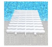 DUANHOZ Swimming Pool Drainage Overflow Grating Cover - 12 PCS Wavy PPS Plastic Grate, 30x100CM, Durable Drainage Grill for Efficient Water Flow Management