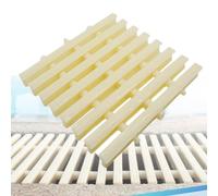 DUANHOZ Swimming Pool Grates,Non-Slip Plastic Swimming Pool Drain Overflow Grate Cover - 18x100CM, 20pcs, Three-Hole Design for Driveway, Terrace & Deck - Indoor/Outdoor Water Dr