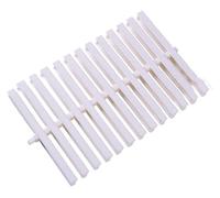 DUANHOZ Swimming Pool Overflow Grate Cover, 4pcs Splicable Plastic Drain Mat for Indoor/Outdoor Pools, 18x100cm, Grating Strip for Efficient Water Flow ment