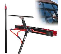 DUANHOZ Telescopic Solar Panel Cleaning Brush Kit312M Pole with 55CM Water Hose Fed Brush Ideal for Outdoor Windows Roofs Pools and RVsEfficient Cleaner Tool