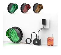 DUANHOZ Traffic Signal Light - Red/Green/Yellow LED Indicator, IP67 Waterproof Traffic Lamp with Black PC Housing, Ideal for Factories, Docks, Toll Booths, Car Parks (20m/65.62ft