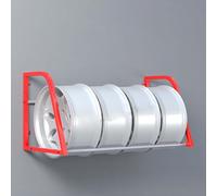 DUANHOZ Tyre Rack, car tire storage rack Adjustable Car Tyre Storage Rack with Casters, Tyre Rack for Storing Car Spare/seasonal/Tyre, Storeroom/Garage/auto Repair Shops Wheel Ho