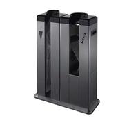 DUANHOZ Umbrella Holder Packing Machine with Wheels, Automatic Wet Umbrella Wrapper Dispenser Stand, Stainless Steel, Includes 200 Long and 200 Short Bags