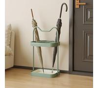 DUANHOZ Umbrella Racks, Metal Walking Stick Stand Free-Standing Storage Rack Storage Bucket with Drip Tray Simple Modern Durabl Fashionable (Color : Orange)
