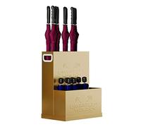 DUANHOZ Umbrella Stand Rack,Umbrella Stand Large-Capacity Hotel,Can Store Long and Short Umbrellas,Umbrella Bucket with Drip Tray/Gold 1