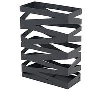 DUANHOZ Umbrella Stands,Hollow Out Umbrella Rack for Office Apartment Patio, Narrow Umbrella Holder - Saving Space, Rectangular Freestanding Metal Organizer Stand/Black