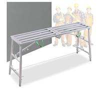 DUANHOZ Work Platform Home Improvement Scaffolding Equipment Portable Folding Scaffold Tower Ladder Stool (Width: 40cm 140cm/4.6ft)