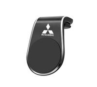 DUANJIAN Car Phone Holder For Mitsubishi Outlander Ecilpse Cross ASX Pajero, Gravity Phone Mount Cradle With Convenient Retractable Steel Hook 360° Rotation Upgraded Super Stable Hook Clip,A-Black
