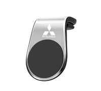 DUANJIAN Car Phone Holder For Mitsubishi Outlander Ecilpse Cross ASX Pajero, Gravity Phone Mount Cradle With Convenient Retractable Steel Hook 360° Rotation Upgraded Super Stable Hook Clip,B-Silver