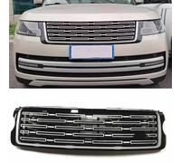 DUANJIAN Tailored Car Front Bumper Central Grille for Land Rover Range Rover Vogue L405 2013-2017, Black Plastic SUV Direct Replacement Car Part