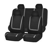 DUANJIAN Tailored Flat Cloth Fit Car Seat Covers for Fiat Panda 2012-2015+,Fit Car Seat Covers Full Set,High Back Bucket Seat Car Seat Protector Accessories,D-GRAY