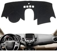 DuanRQ Car Dashboard Cover, For Ford Fiesta MK7 ST 2009~2018 Dashboard Carpet Anti-Vertigo Dash Board Mat Avoid Light Mat Instrument Panel Carpet