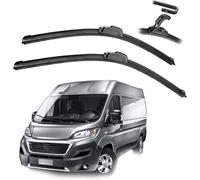 DuanRQ Front Wiper Blade Set, for Fiat Ducato 1995 1996 1997 1998 1999 2000 2001 2002 2003 2004 2005 2006 Windscreen Wiper Blades All-Seasons Durable and Resistant Quick Installation