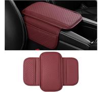 DuanRQ Leather Car Armrest Box Pad, for MG ZS SUV ZS11 2017-2025 Armrest Cover Centre Console Box Lid Waterproof Arm Rest Cushion Pads