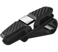 DuanRQ Multifunctional Car Sun Visor Organizer for VW Passat B6 Sedan 2005 2006 2007 2008 2009 2010, Sunglasses Clip Holder Eyewear Case for Glasses Ticket Clamp Fastener Accessories,silver/B