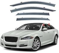 DuanRQ Set of 4 Wind Deflectors Compatible for JAGUAR XJL X351 2011-2019 Models, Wind-Sun-Rain Deflectors Window Deflectors Window Channel Fitment
