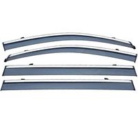 DuanRQ Set of 4 Wind Deflectors Compatible for Nissan Elgrand MK3 E52 2010-2023 Models, Wind-Sun-Rain Deflectors Window Deflectors Window Channel Fitment