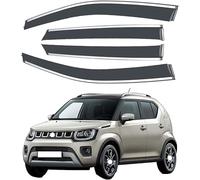 DuanRQ Set of 4 Wind Deflectors Compatible for Suzuki Ignis 2016-2024 2025 Models, Wind-Sun-Rain Deflectors Window Deflectors Window Channel Fitment