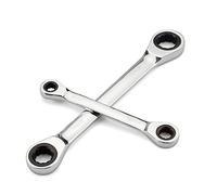 DUANSIYU Spanner Sets 1 Pcs Chrome Vanadium Ring Double Head Ratchet Wrench Reversible 8-9-10-12-13-14-15-16-17-18-19mm Combination Spanner Set(10-12)