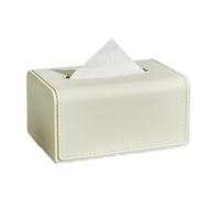 DUANSIYU Tissue Box Holder Simple Solid Color Tissue Box Holder Household Napkin Holder Waterproof Storage Tissue Box Holder Tissue Box Covers(White)