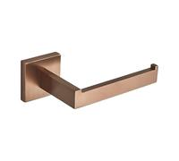 DUANSIYU Toilet Roll Holder 1PC Stainless Steel Square Toilet Roll Holder Bathroom Tissue Holder Toilet Paper Holder Bathroom Accessory Toilet Paper Holder(Brushed Rose Gold)