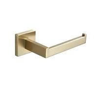 DUANSIYU Toilet Roll Holder 1PC Stainless Steel Square Toilet Roll Holder Bathroom Tissue Holder Toilet Paper Holder Bathroom Accessory Toilet Paper Holder(Brushed Gold)