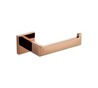 DUANSIYU Toilet Roll Holder 1PC Stainless Steel Square Toilet Roll Holder Bathroom Tissue Holder Toilet Paper Holder Bathroom Accessory Toilet Paper Holder(Polished Rose Gold)