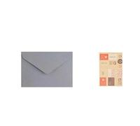 DUANSIYU Wedding Invitations 50 PCS +4 Sticker Classical White Black Kraft Blank Mini Paper Window Envelopes Wedding Invitation Envelope Gift(Light Grey)