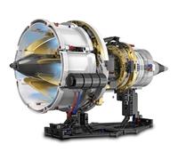 DUANT Aeroplane Engine Clamping Blocks, 564 Pieces, Mini Engine Model, STEM Technik Aircraft Engine, Suitable for MOC Children, Boys, Girls and Adults as a Collector's and Exhibition Model
