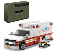 DUANT Ambulance Clamping Building Blocks Technology, Toy Cars of the City Rescue Team Series, First Aid Model for Adults, Suitable for Collecting and Displaying (39110)