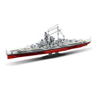 DUANT Tirpitz Battleship Building Blocks, WW2 Military Series Bismarck Class Battleship 2nd Ship, Suitable for Adults Construction Toy Gift Clamping Building Blocks Technology Ship