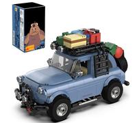 DUANT Unlck Car Building Blocks Set, 427 PCS 1:32 Scale Light Blue Off-Road Brick Vehicle Model, Creative Assembly Gift with Detachable Display Container for Adult Collectors & Enthusiasts