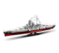 DUANT WW2 Bismarck Battleship Building Block Set, One of the Military Series German Bismarck Large Warships, Suitable for Adults, MOC Toy, Gift, Clamping Blocks, Technology Ship (39057)