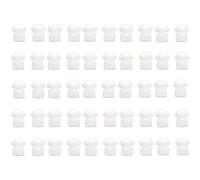 Duanthry 100pcs Walkie Talkie Acoustic Coil Air Tube Silicone In-Ear Earbuds Mushroom Eartip Replacement Radio Earpiece Headset