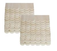 Duanthry 24 Miniature Wooden Tiles for Dollhouse Roofing, DIY Accessories, Ideal for Christmas and Halloween
