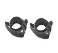 Duanthry 2Pcs Folding Bicycle Seat Pipe Clamp with Quick Release Lever on Behalf is Suitable Sp8 Pipe Clamp with 40mm, Black
