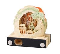 Duanthry 3D Paper Carving Art Calendar - Office Desktop Ornament, Birthday Gift, Stress Relief,Tour on A Mountain