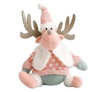 Duanthry Christmas Pink Ornaments Cute Doll Christmas Faceless Doll Cartoon Three-Dimensional Small Ornaments D